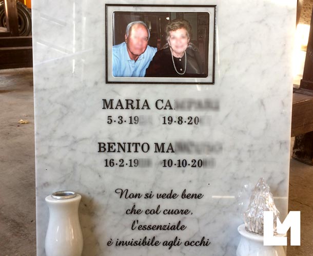 Lapidi Per Cimiteri Milano Frase